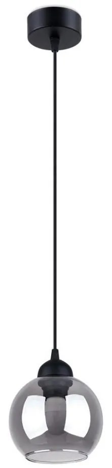 Sollux SL.1141 - Lampadario a cavo ALINO 1xE27/60W/230V nero