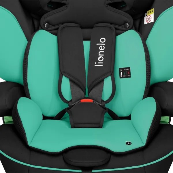 Lionelo - Seggiolino per auto LEVI i-Size da 76 a 150 cm Verde Smeraldo