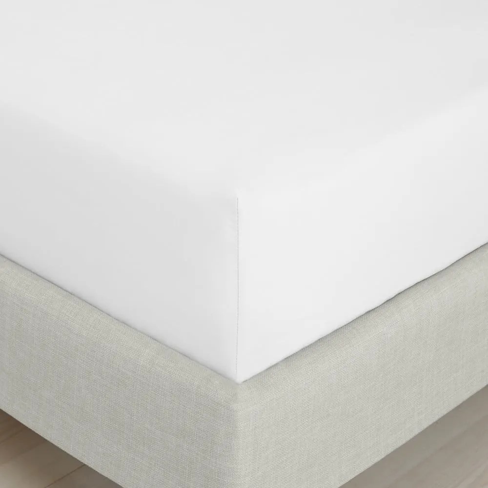 Lenzuolo con angoli bianco in percalle di cotone 90x190 cm Cotton Percale – Bianca