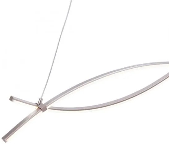 JUST LIGHT. 15382-55 - Lampadario LED a sospensione con filo MAJA 2xLED/8,4W/230V cromo