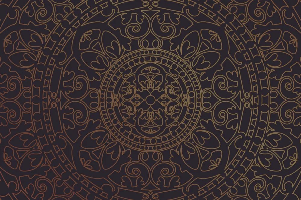 Carta da parati – Ornamento orientale dorato