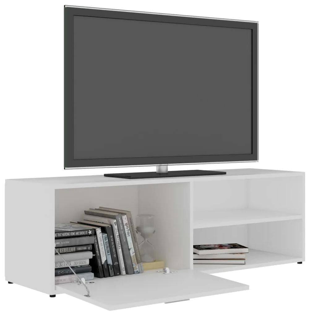Mobile Porta TV Bianco 120x34x37 cm in Legno Multistrato