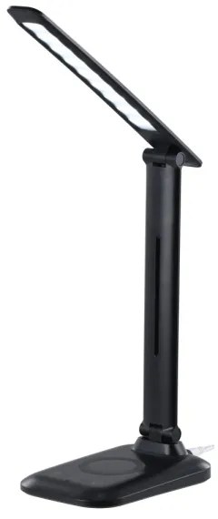 Immax 09106L - Lampada da tavolo LED dimmerabile con ricarica wireless QI LUMI LED/7W/230V nera