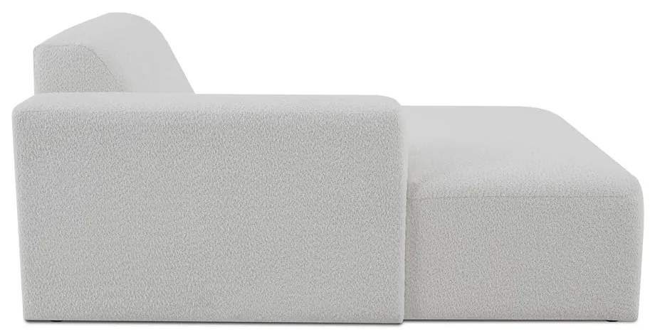 Modulo divano bianco in tessuto bouclé (angolo sinistro) Roxy - Scandic