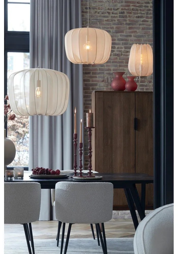 Lampada da tavolo color crema (altezza 60 cm) Plumeria - Light & Living