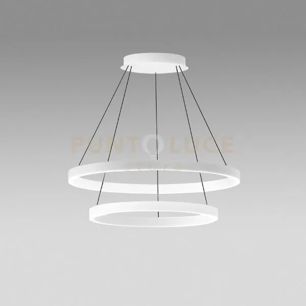 Criseide s/2g - lampadario a sospensione 2 luci bianco a led 3000k ...