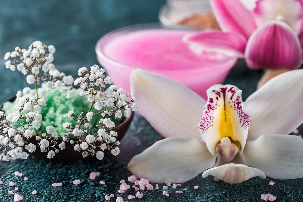 Stampa su tela – Splendida orchidea dettagliata