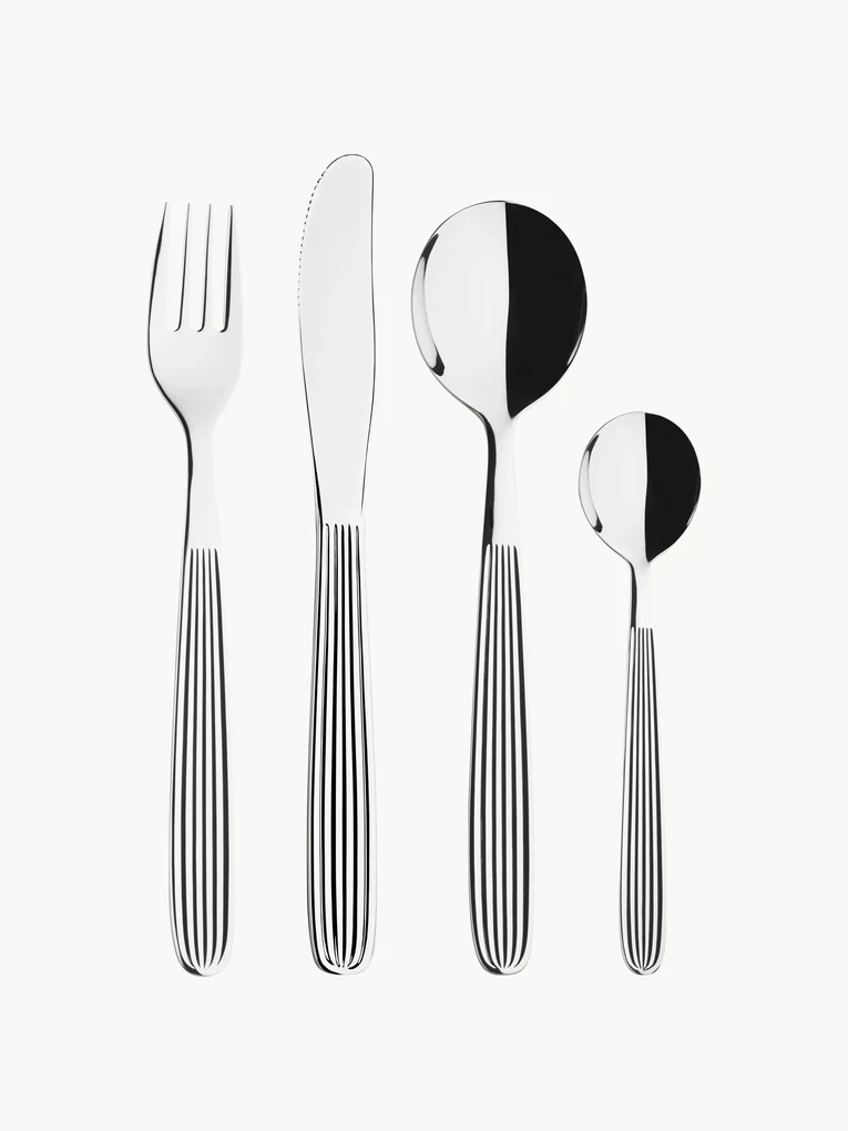 Set di posate lucidate a specchio Scandia, 4 persone (16 pz)