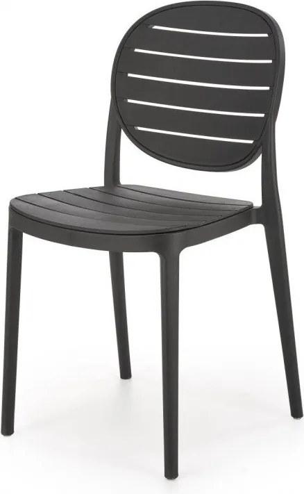 Sedia in plastica K529 in nero