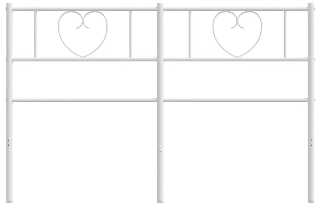 Testiera in metallo bianco 160 cm