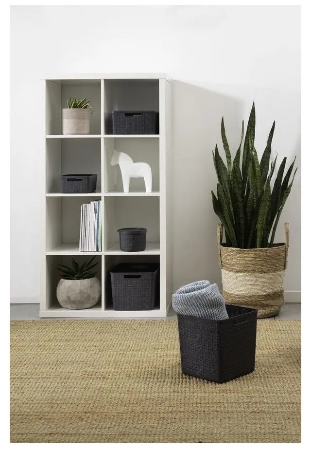 Cestino grigio scuro , 5 l Jute - Curver