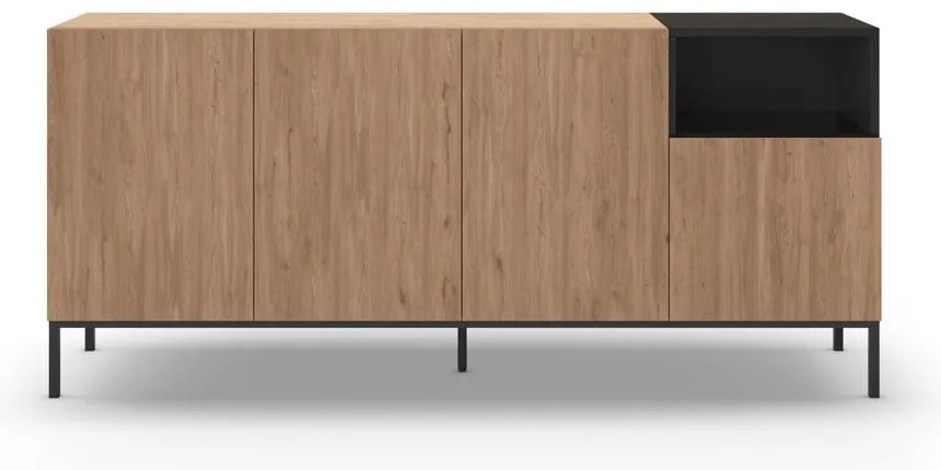 Cassettiera color legno naturale 180x80 cm Cailin - Marckeric