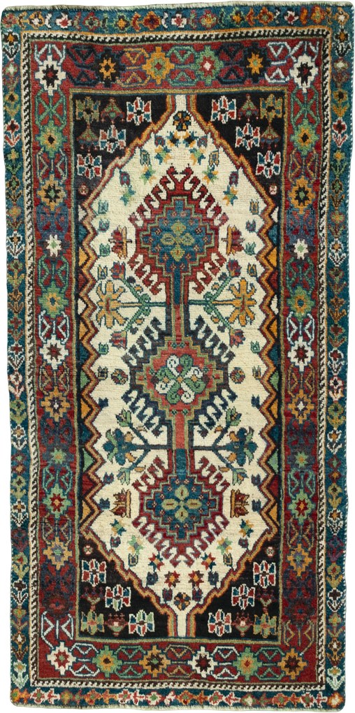 Gabbeh Tappeto persiano 90x190 Beige (Iran) Annodato A Mano