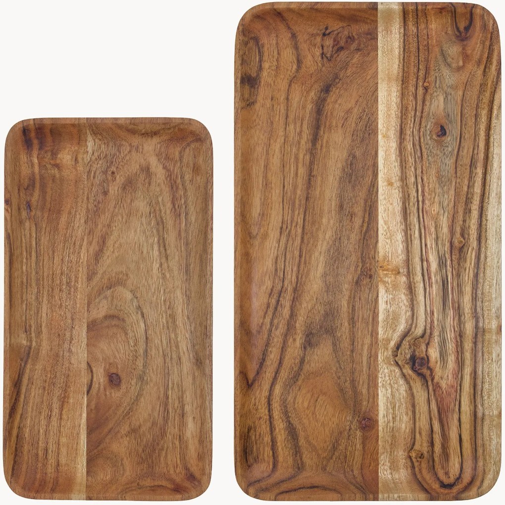 Set di 2 vassoi Wood