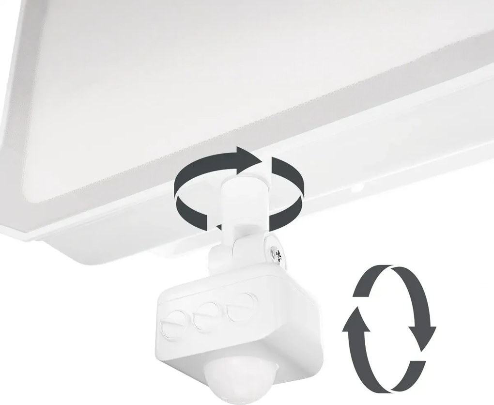 Faro LED 100W IP65 Bianco con Sensore di Movimento e OSRAM chip LED Colore Bianco Naturale 4.000K