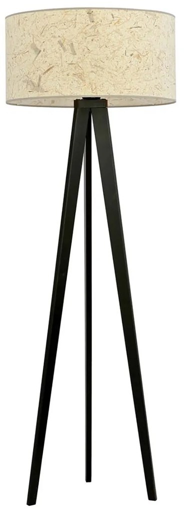Piantana Moderno Drago Acciaio Nero 1 Luce E27 Ip20