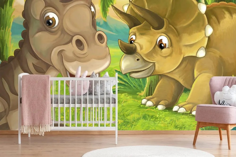 Carta da parati – Dinosauri allegri