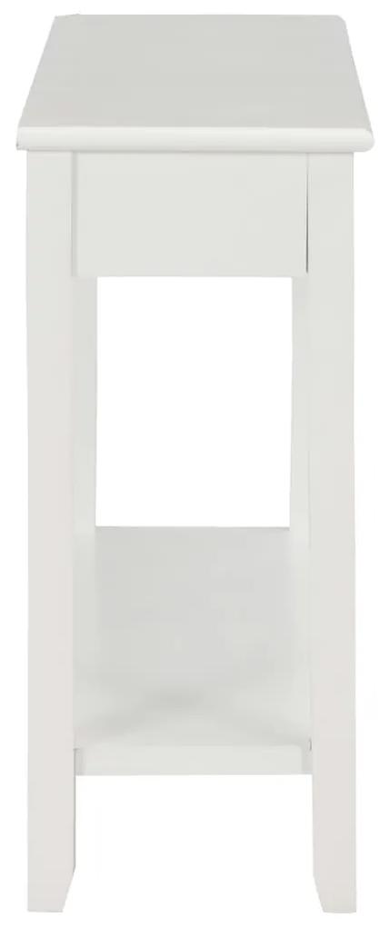 Tavolo Consolle Bianco 110x35x80 cm in Legno