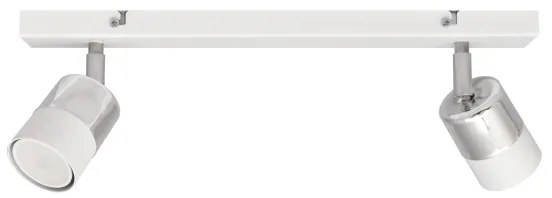 LED Luce Spot a LED TUBSSON 2xGU10/4,8W/230V bianco/cromo lucido