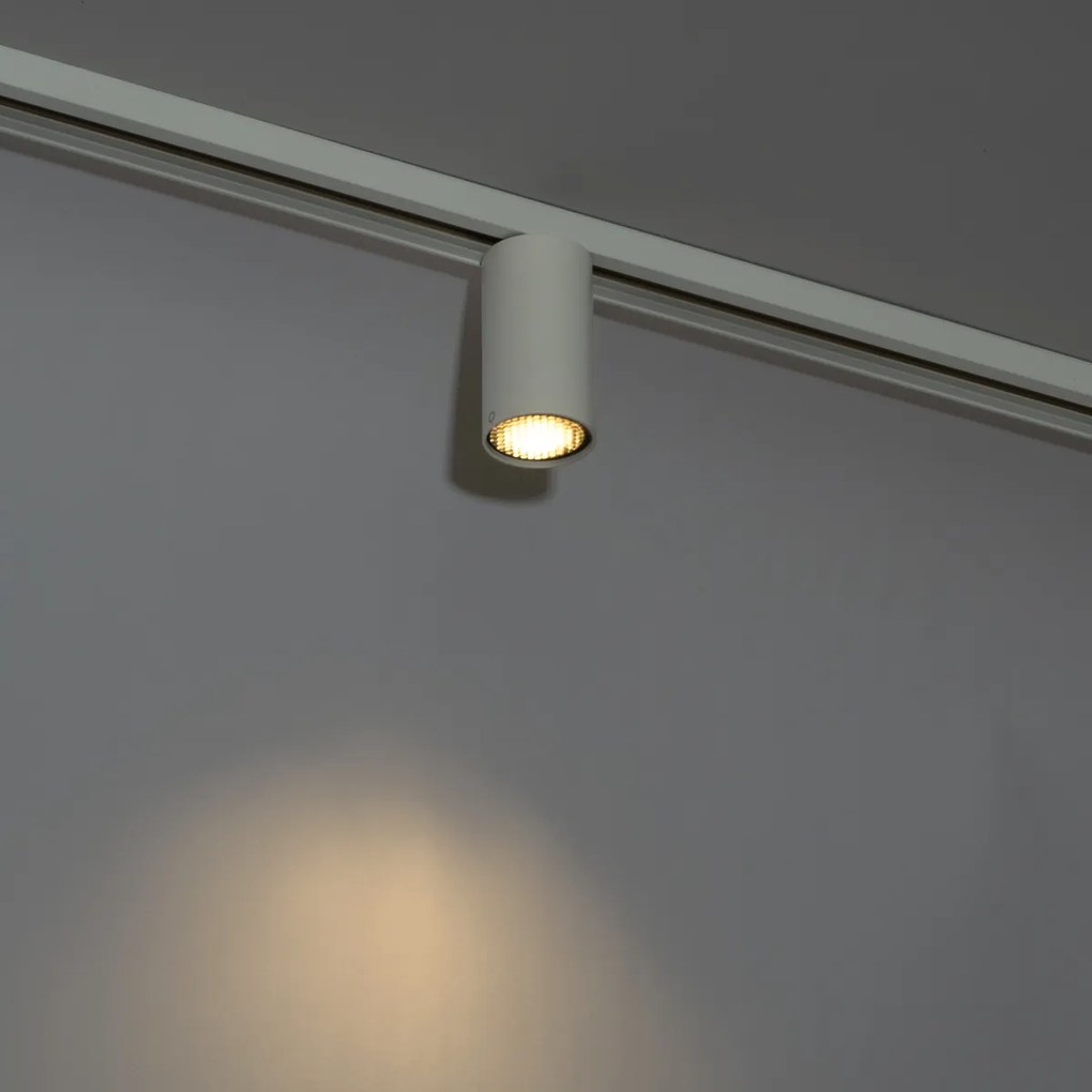 Faretto moderno bianco per sistema a binario monofase GU10 35mm - Iconic Ruby Honey