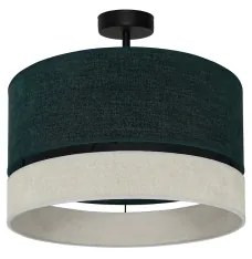 Duolla - Lampadario a plafone DOUBLE 1xE27/15W/230V diametro 40 cm verde/grigio