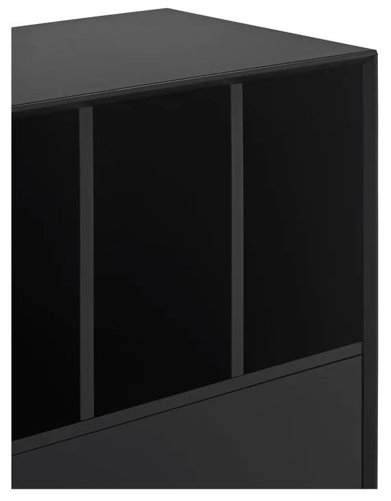 Cassettiera nera 166x98x45 cm Platt – Teulat
