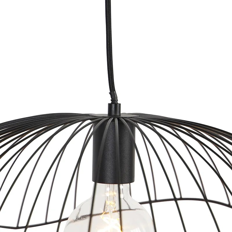 Lampada a sospensione di design nera 50 cm - Pua