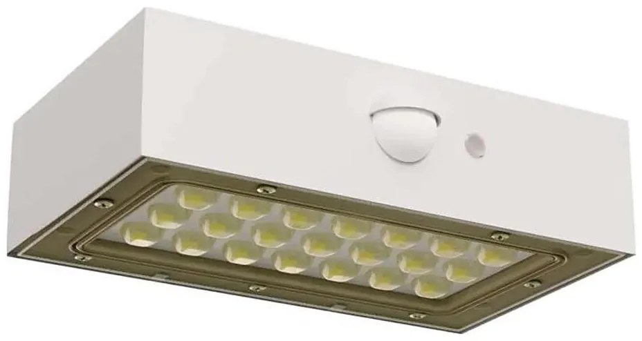 LED Proiettore solare con sensore di movimento LED/3,7V 1200mAh 4000K IP65 bianco