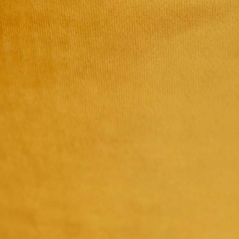 Paralume in velluto giallo ocra 35/35/20 con interno dorato