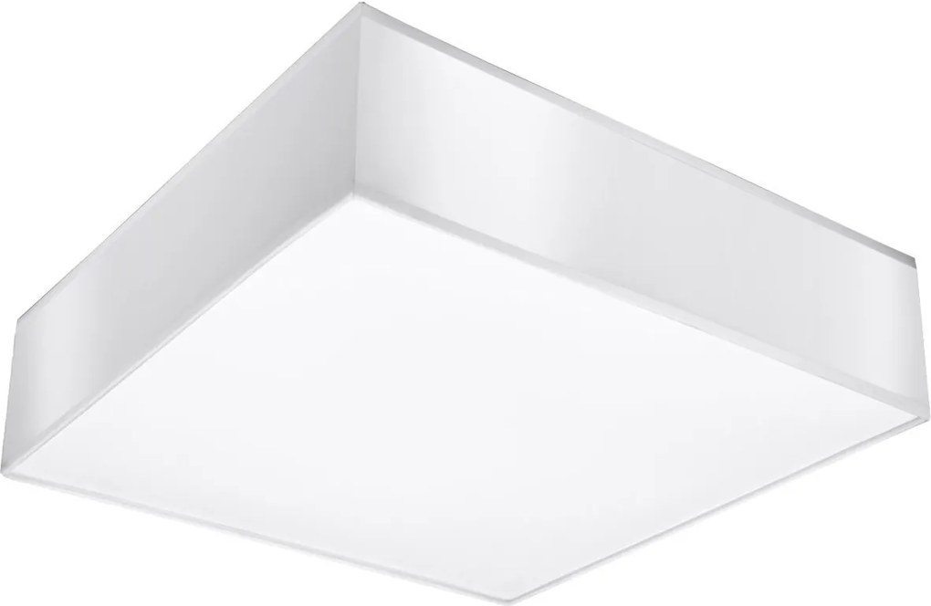 Plafoniera Quadrata da Soffitto in PVC 2xE27 HORUS 35 White da interno