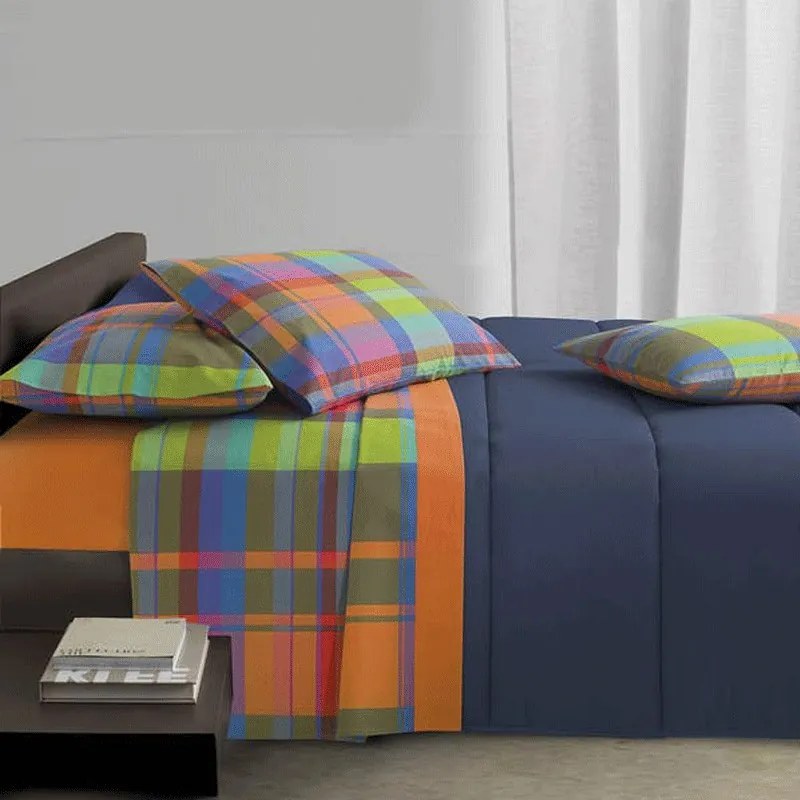 Completo letto singolo Gabel Douglas in cotone  Colore Arancione, Dimensioni e Misure Singolo