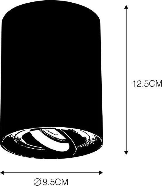 Faretto di design intelligente oro incl. Sorgente luminosa GU10 WiFi - Rondoo Up