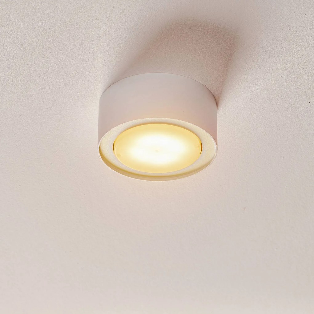 Nowodvorski Lighting Faretto da soffitto Flea in acciaio, bianco