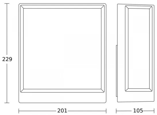 Steinel 085230 - Applique a LED da esterno L40C LED/12,9W/230V IP54