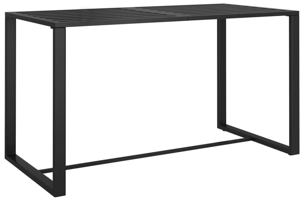 Set divani da giardino 5 pz con cuscini in alluminio antracite
