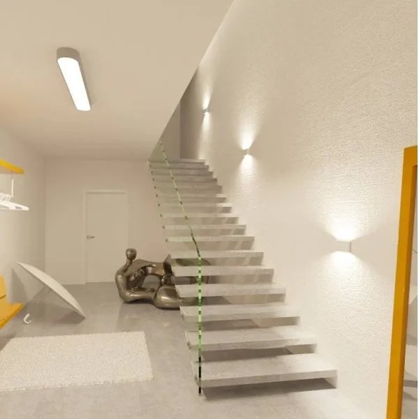 LED2 - Lampada da parete per esterni FLAT 2xLED/3W/230V IP65 bianco