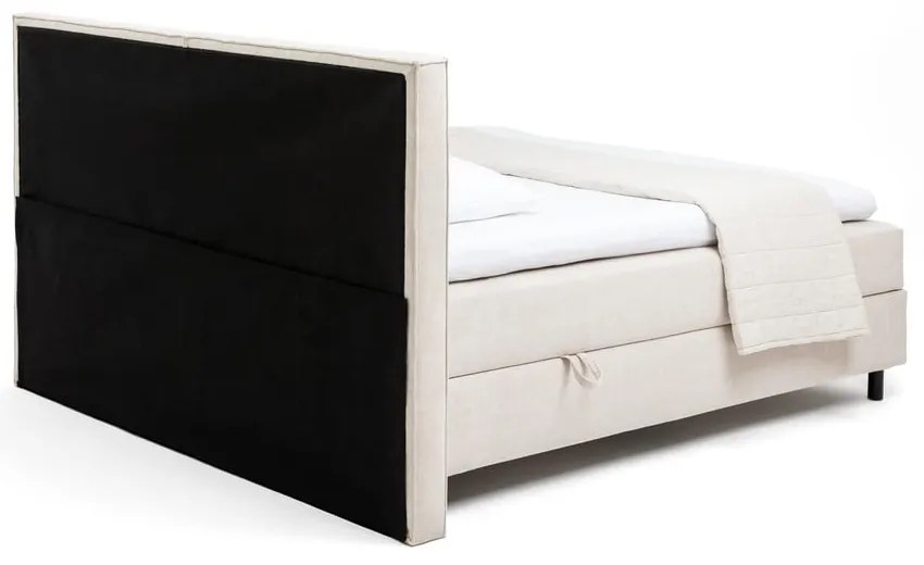 Letto boxspring beige con contenitore 180x200 cm Elva Bold – Bonami Selection