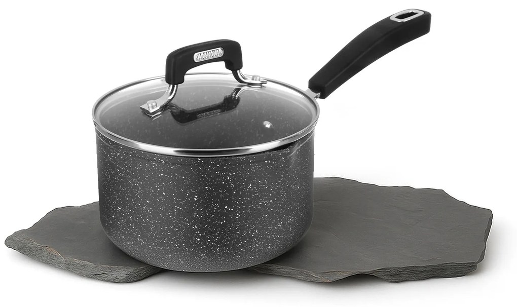 Casseruola induzione 18 cm con coperchio New Petra Dark