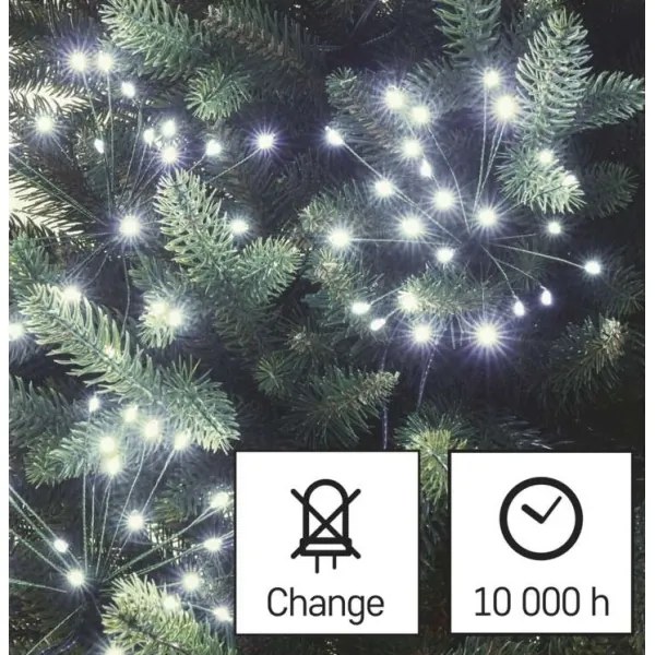 Catena luminosa natalizia a LED 450 LED 8+3 m bianco freddo