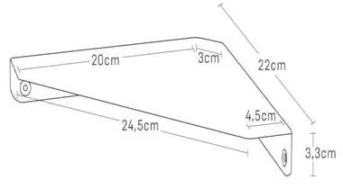 Scaffale angolare bianco in metallo 22 cm Tower - YAMAZAKI