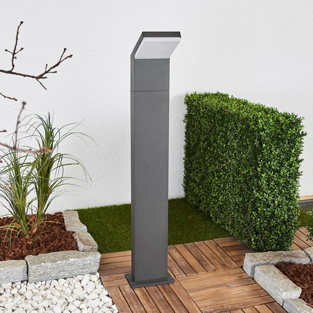 Lampioncino da giardino Yolena Arcchio, Nero, Alluminio, Moderno, Lampada LED da esterni