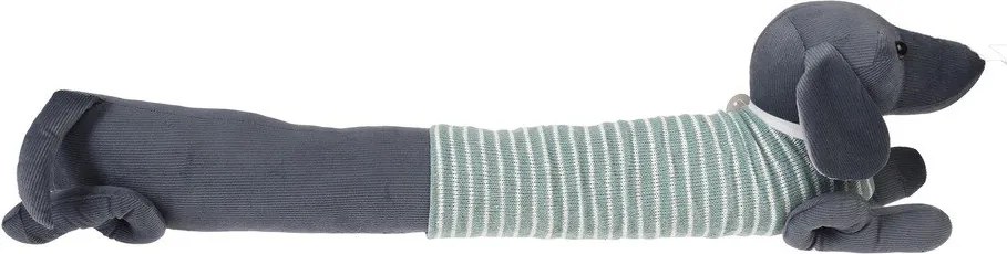 Paraspifferi per porta verde/grigio 17x76 cm Sausage Dog – Rex London