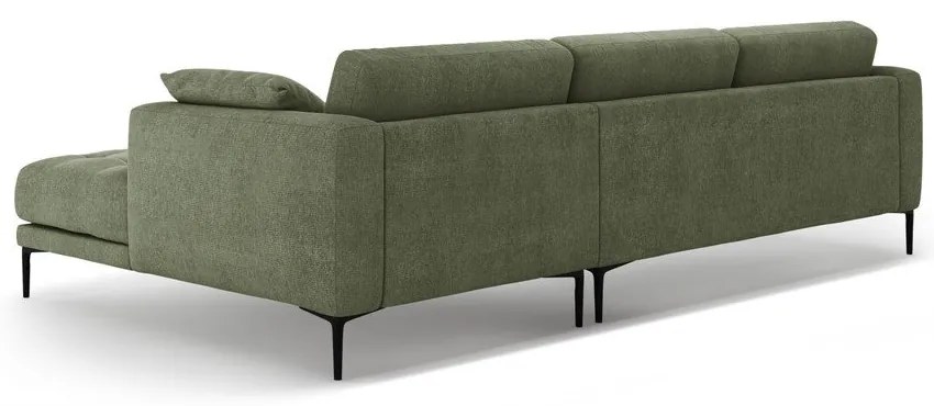 Divano angolare verde (con penisola a destra/con chaise lounge) Bemy – Micadoni