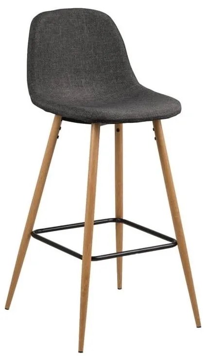 Sgabello da bar in colore grigio-naturale 101 cm Wilma - Actona