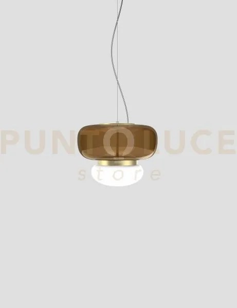 Faro sospensione p terra bruciata bianco ottone verniciato l2202 le...