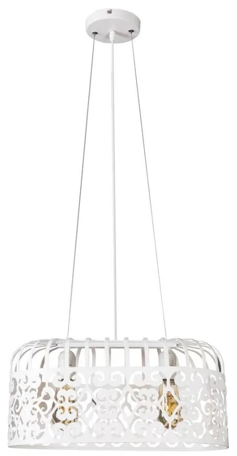 Rabalux 2162 - Lampadario ALESSANDRA 2xE27/60W/230V bianco