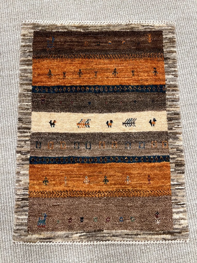 Gashguli Tappeto 50 x 70 Beige (Iran) Annodato A Mano