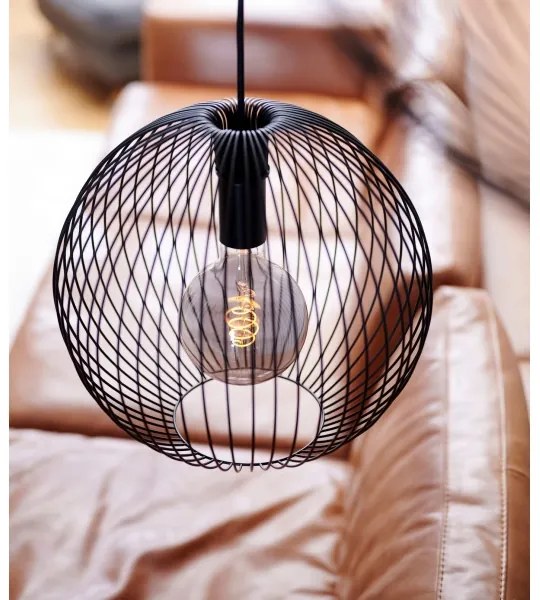 Nordlux - Lampada a sospensione su cavo BERONI 1xE27/60W/230V nero Ø 35 cm