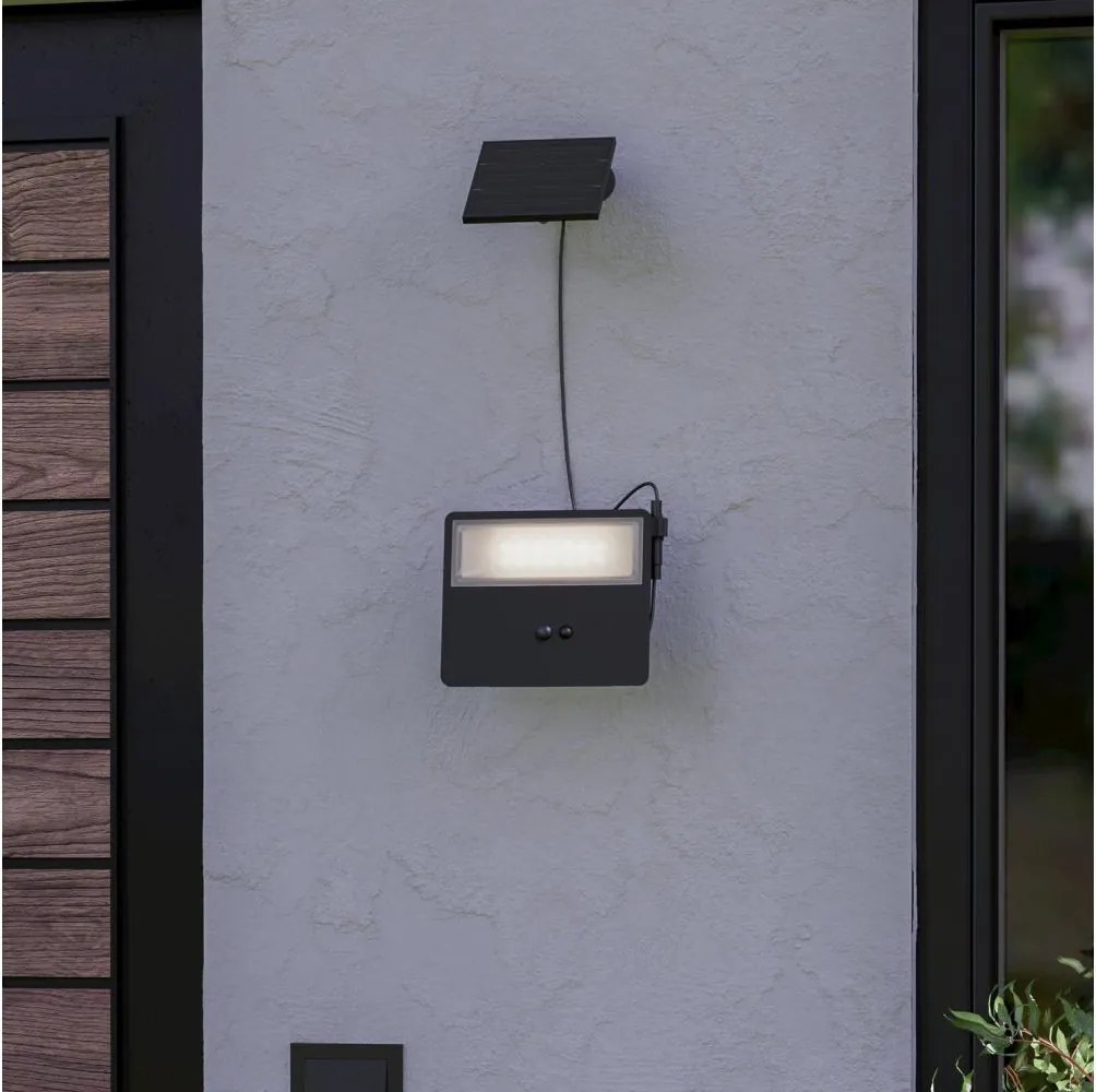 Eglo 901086-LED Applique solare PANETTIERI LED/8,7W/3,7 1800mAh IP44 nero