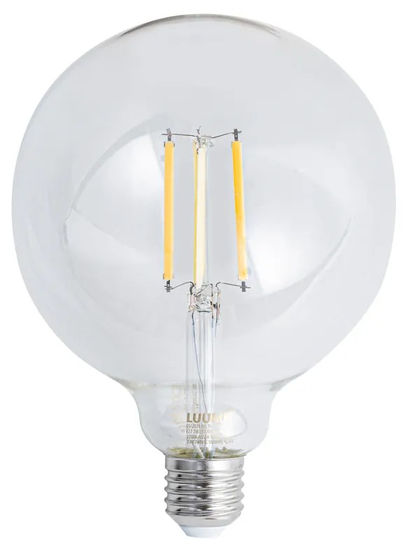 Set di 5 Lampadine LED Smart E27 dimmerabili G125 Trasparenti 7W 806lm 2700-6500K